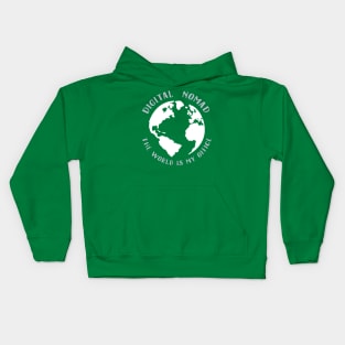 The world is my office Kids Hoodie